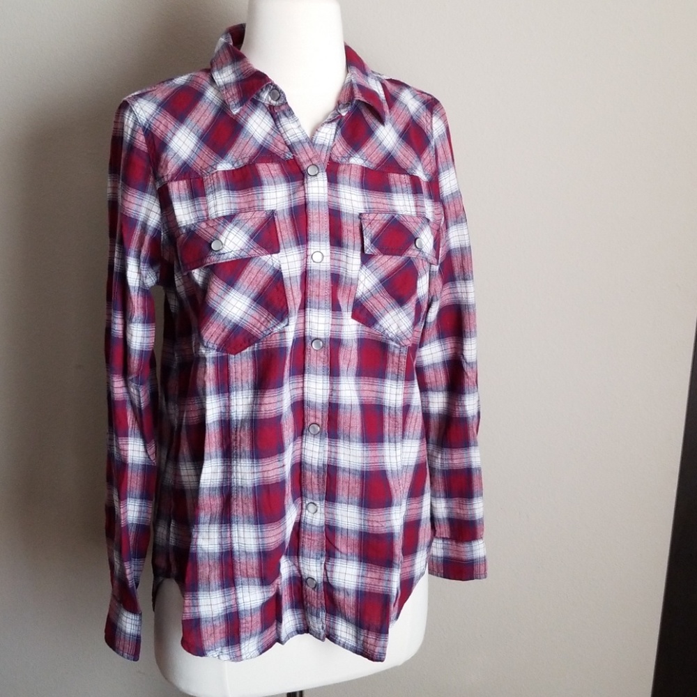 Plaid button up shirt